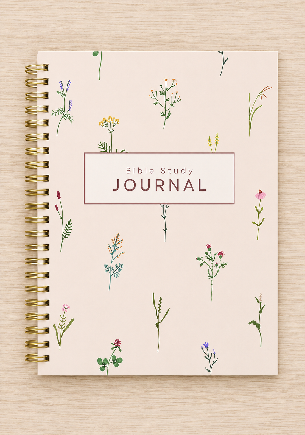 7x10 Guided Bible Study Journal - Handmade