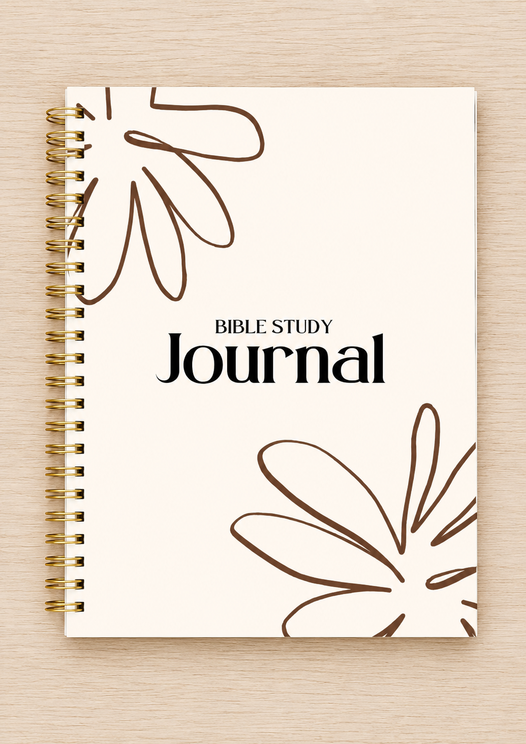 7 X 10 Guided Bible Study Journal - Handmade