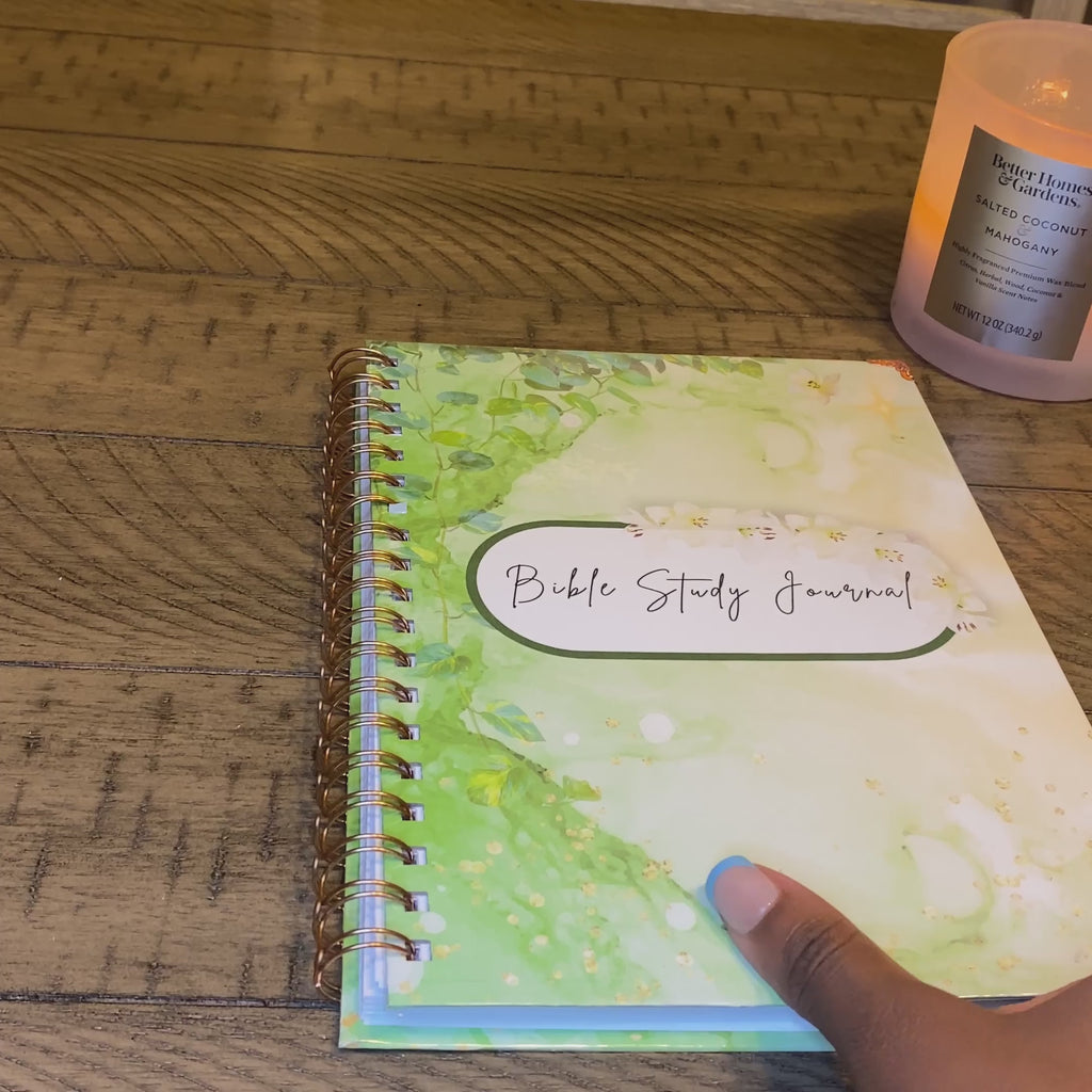 Bible Study Journal (Quiet Palm): A Creative Christian Workbook: A Simple Guide To Journaling Scripture